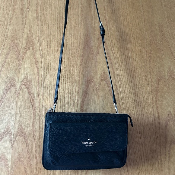 Kate Spade Black Leather Crossbody - Picture 2 of 5